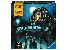 Ravensburger Spiel Mystery Games Der verfluchte Geburtstag kooperatives Geschichten Mystery Spiel fuer 2 4 Spieler