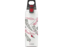 SIGG Trinkflasche Edelstahl Hot Cold ONE White Feather 0 5l