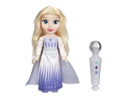 Jakks Pacific Die Eiskoenigin 2 Sing mit mir Elsa Puppe 35 cm inkl Mikrofon Licht und Sound