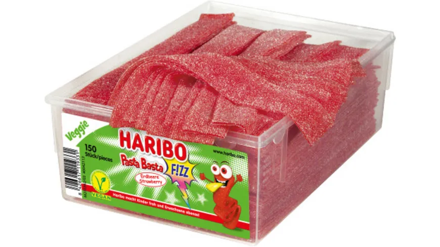 HARIBO Veggie Pasta Basta Erdbeer Sour