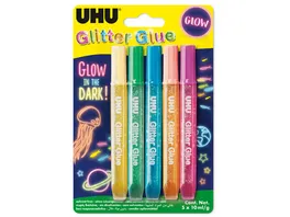 UHU Glitter Glue Glow in the dark