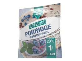 Fit4Day Superfood Porridge Heidelbeere Vanille