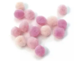 Rayher Pompons 15 mm 60 Stueck rosa