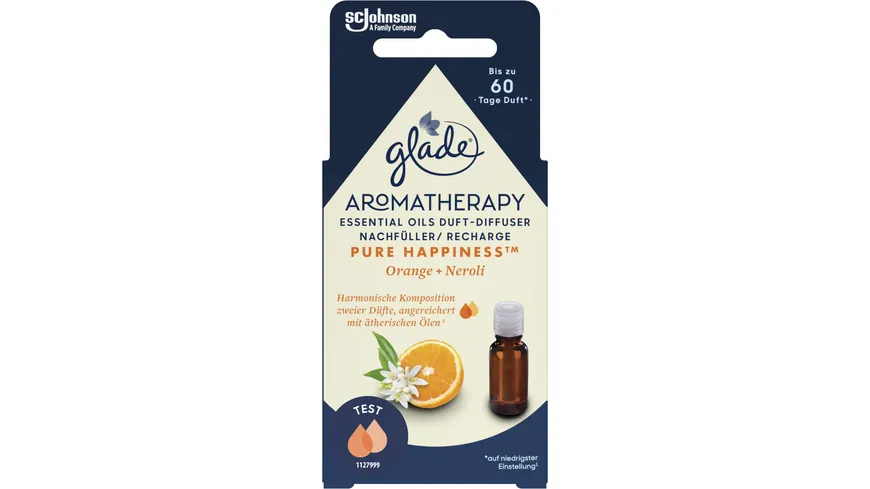 glade Nachfüller Aromatherapy Essential Oils Duft Diffuser Pure Happiness
