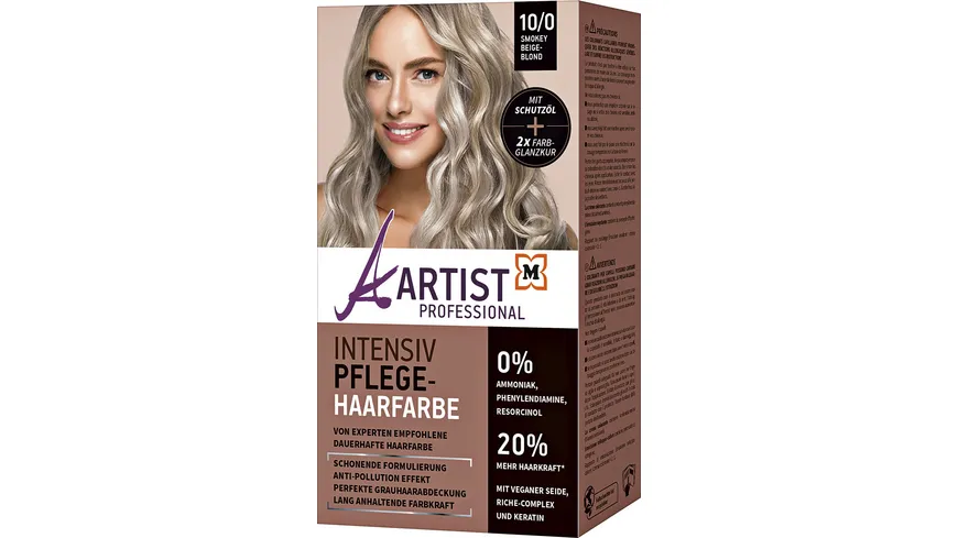 ARTIST Professional Intensiv Pflege-Haarfarbe Smokey Beigeblond 10/0