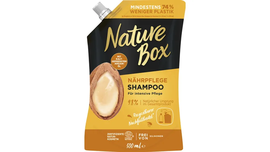 NATURE BOX Shampoo Nährpflege mit Argan-Öl Nachfüllpack