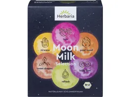 Herbaria Bio Natuerlicher Schlummertrunk Moon Milk 6er Selection