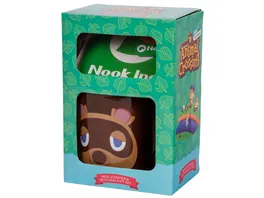 Geschenkset Tasse Untersetzer Schluesselanhaenger Animal Crossing Tom Nook