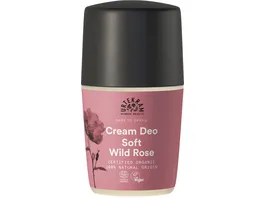 URTEKRAM Cream Deo Roll On Soft Wild Rose