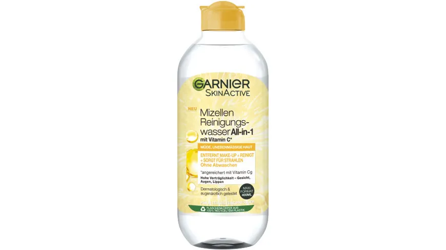 Garnier Mizellen Reinigungswasser Vitamin C für müde Haut