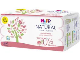 HiPP Babysanft Feuchttuecher Natural zart duftend 3 x 48 Stueck