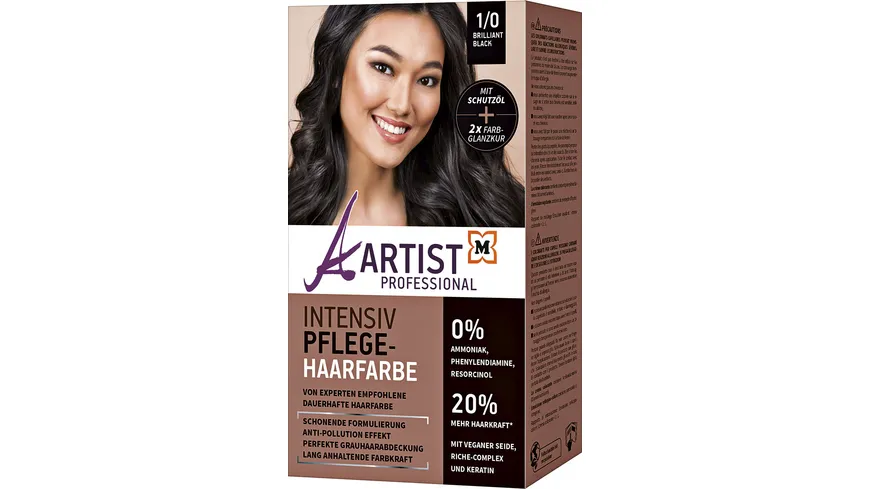 ARTIST Professional Intensiv Pflege-Haarfarbe Brillant Black 1/0