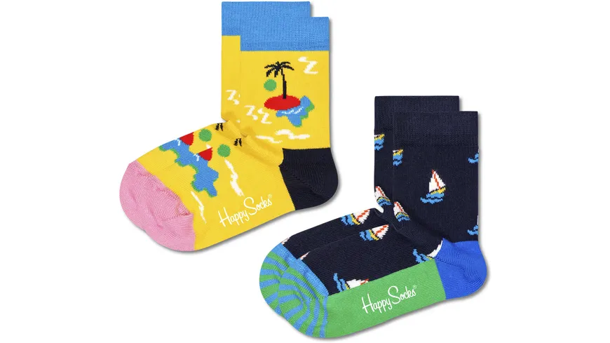 Happy Socks Kinder Socken Island In The Sun 2er Pack