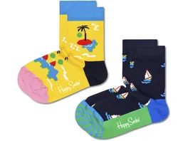 Happy Socks Kinder Socken Island In The Sun 2er Pack