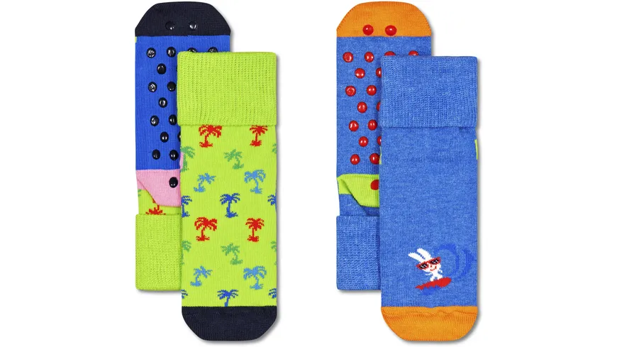 Happy Socks Kinder ABS-Socken Surfers Paradise 2er Pack