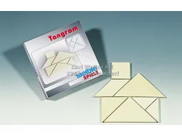 Weible Spiele Tangram Massiv Ahorn matt lackiert Anleitung mit 100 Beispielen in Geschenkverpackung 4242