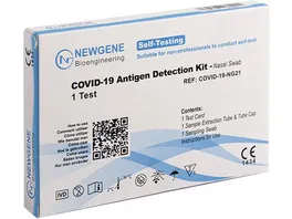 NEWGENE Selbsttest COVID19 Antigen Nasal 1 Stueck
