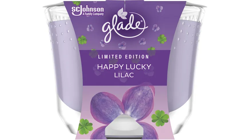 glade Duftkerze Langanhaltende  Happy Lucky Lilac Limited Edition