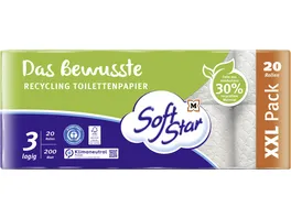 SoftStar Toilettenpapier Das Bewusste Recycling 3 Lagen
