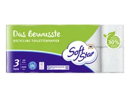 SoftStar Toilettenpapier Das Bewusste Recycling 3 Lagen