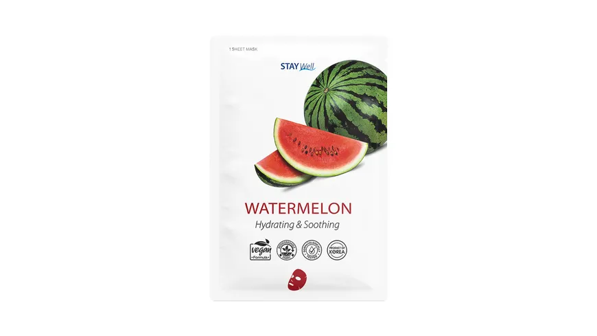 STAY Well Vegan sheet mask - WATERMELON