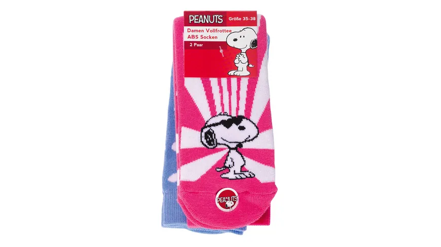 Peanuts Damen Socken mit ABS Glasses 2er Pack