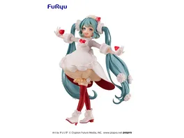 Vocaloid Sweet Tea Time PVC Statue Hatsune Miku Strawberry Short 17 cm Anime Figur