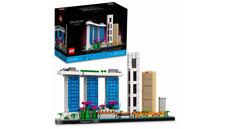 LEGO Architecture 21057 Singapur Modellbausatz für Erwachsene, Home Deko