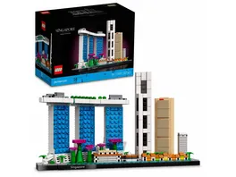 LEGO Architecture 21057 Singapur Modellbausatz fuer Erwachsene Home Deko