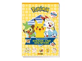 Pokemon Superstarker Sticker und Malspass ueber 600 Sticker
