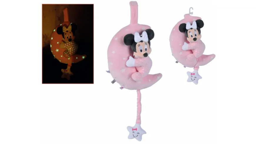 Simba - Disney Minnie GID Spieluhr Mond, Starry Night Minnie und Mond mit GID