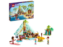 LEGO Friends 41700 Glamping am Strand Camping Set mit Zelt