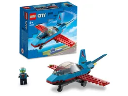LEGO City 60323 Stuntflugzeug Flugzeug Spielzeug ab 5 Jahren