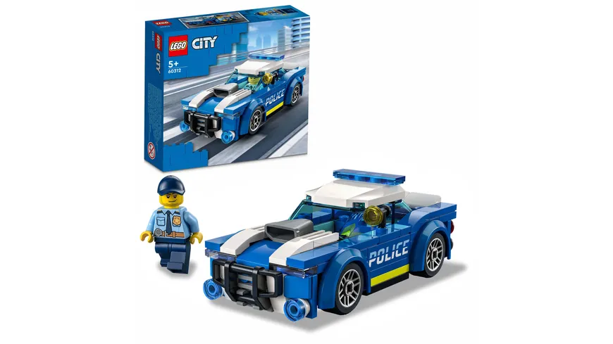 LEGO City 60312 Polizeiauto, Polizei-Spielzeug für Kinder ab 5 Jahren