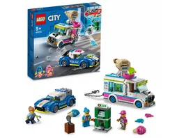 LEGO City 60314 Eiswagen Verfolgungsjagd Polizei Spielzeug ab 5 Jahren