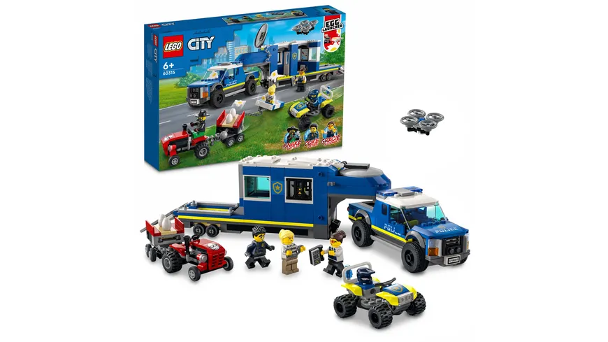 LEGO City 60315 Mobile Polizei-Einsatzzentrale mit Minifiguren