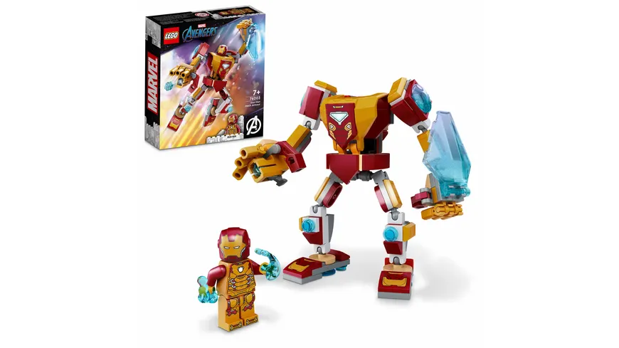 LEGO Marvel Avengers 76203 Iron Man Mech, Actionfigur-Set