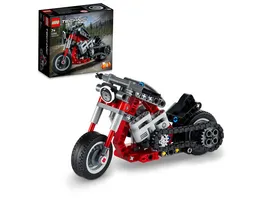 LEGO Technic 42132 Chopper Motorrad Spielzeug Fahrzeug Set ab 7 Jahren