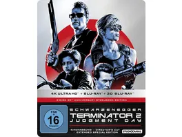 Terminator 2 30th Anniversary Steelbook Edition 4K Ultra HD Blu ray 2D Blu ray 3D