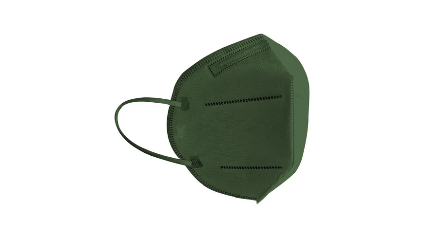 FFP2 NR Atemschutzmaske Komfort 2, navy grün, Made in Germany