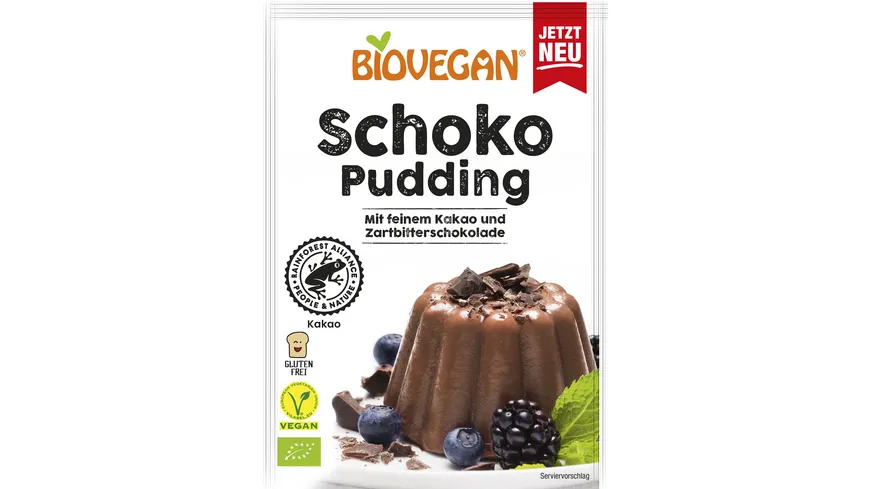 BIOVEGAN Pudding Schoko