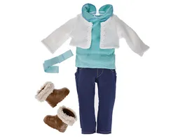 Mueller Toy Place Modern Girl PUPPEN OUTFIT WEISSE WESTE Groesse 45 cm