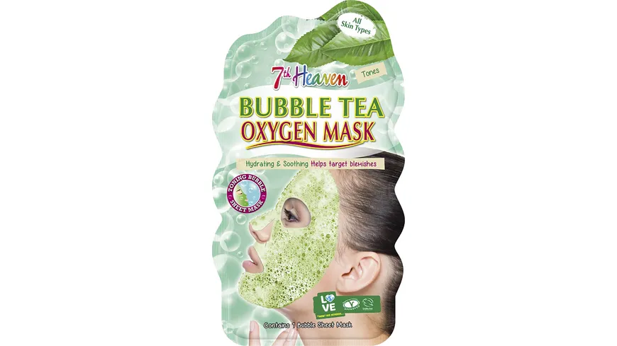 Montagne Jeunesse 7th Heaven Bubble Tea Oxygen Mask