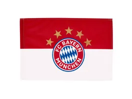 FC BAYERN MUeNCHEN Fahne 5 Sterne Logo