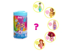 Barbie Color Reveal Puppe Meerjungfrau Chelsea Farbwechsel Anziehpuppe