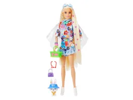 Barbie Extra Puppe Flower Power Anziehpuppe Modepuppe