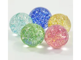 Koegler Bouncerz Glitter Flummis 10er Set Baelle im Netz 25mm
