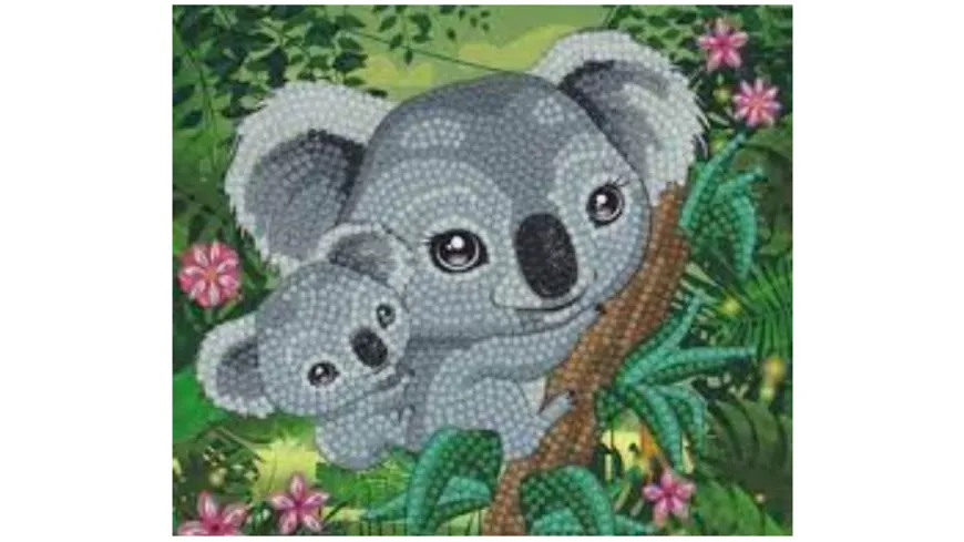 Craft Buddy - Crystal Art Diamond Painting Card Kit Koala Umarmung