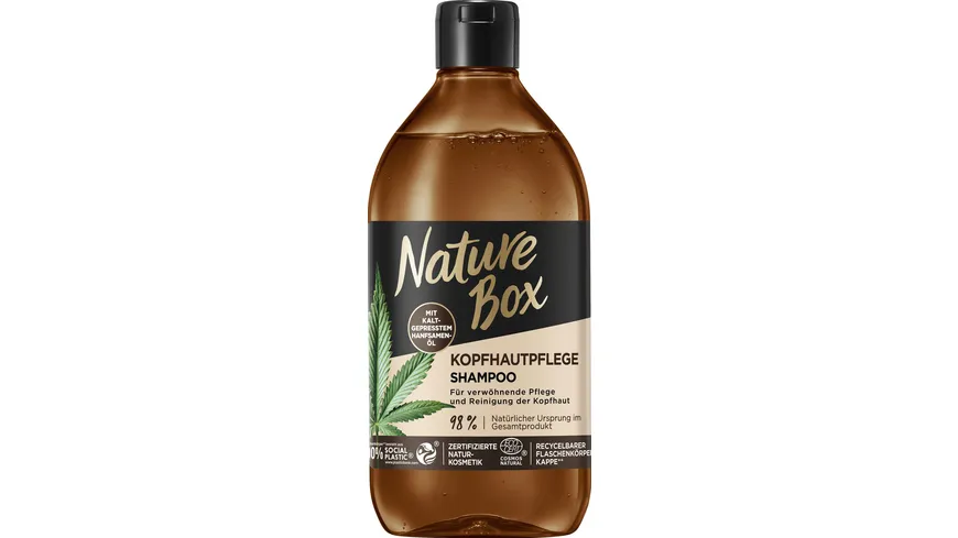 Nature Box Shampoo Kopfhautpflege Hanfsamenöl