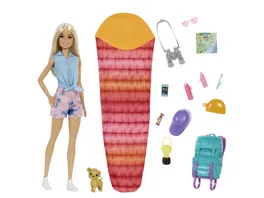 Barbie It takes two Camping Set inkl Malibu Puppe Hund Zubehoer